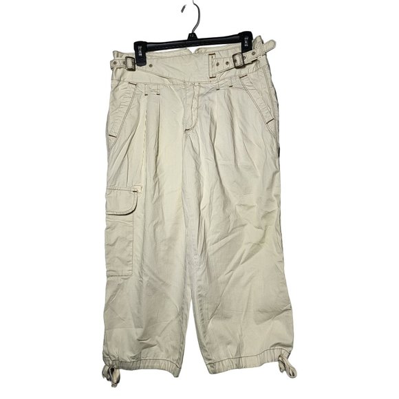 Polo Ralph Lauren Women's Cinched Ankle Denim Jean Capri's Size 6 Y2K Baggy - Picture 1 of 12